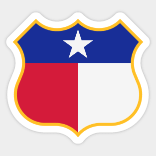 Texas Sign Shield (Framed) / Tejas Signo Escudo (Rebordear) Sticker